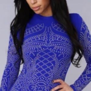 Royal Gold Studded Bodysuit